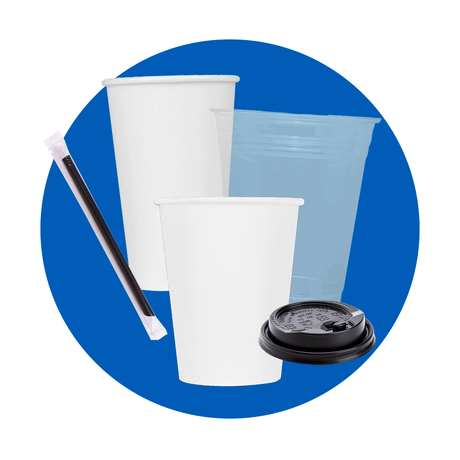 Vasos desechables de papel blanco, vasos de plástico transparente, tapas plásticas negras y popotes individuales empaquetados, ideales para bebidas frías y calientes. Perfectos para cafeterías, restaurantes, food trucks y oficinas en México. Soluciones prácticas y resistentes para servir café, agua, jugos o refrescos. Aptos para servicio para llevar y eventos. ¡Compra desechables al mayoreo con envío rápido en todo México!