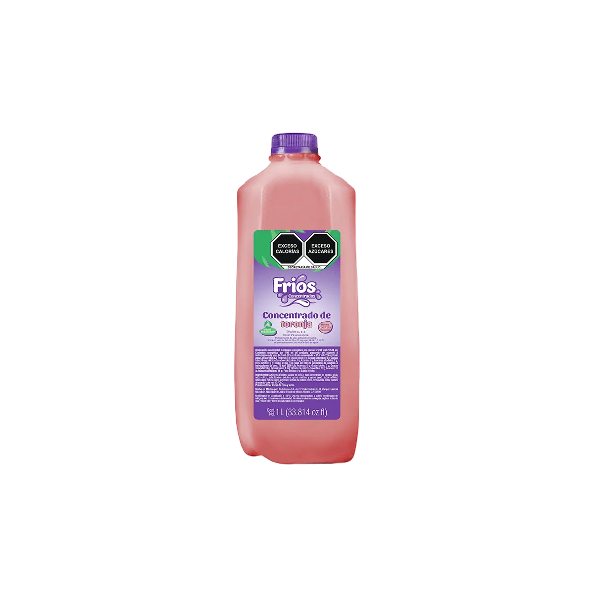 CONCENTRADO FRIOS DE 1 L SABOR TORONJA | CONCENTRADO DE PULPA DE FRUTA NATURAL CONGELADA - Kitchen Experts Concentrados Fríos