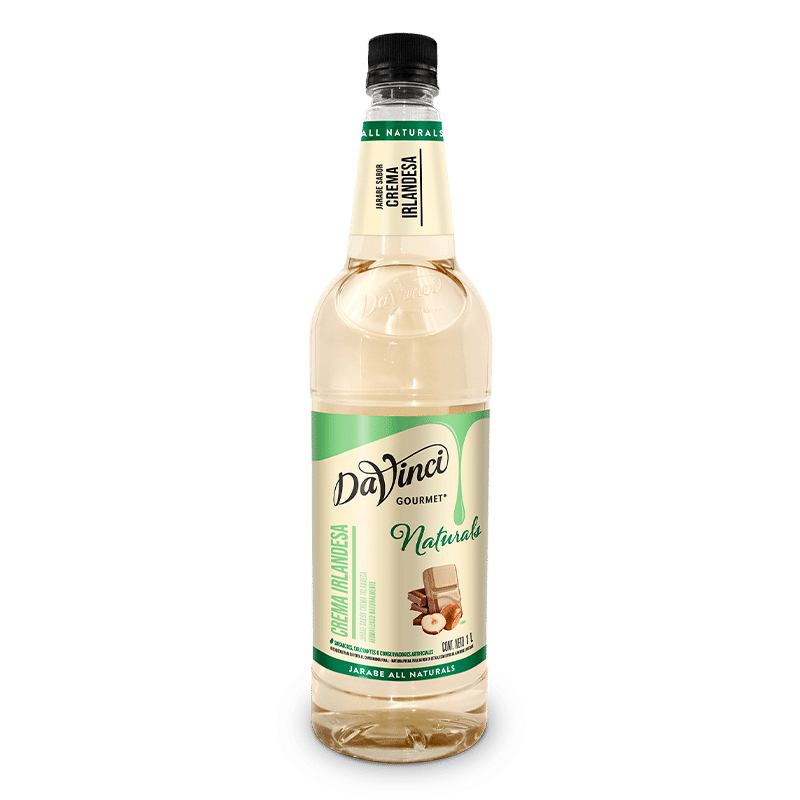 Jarabe DaVinci Crema Irlandesa All Naturals botella 1 litro
