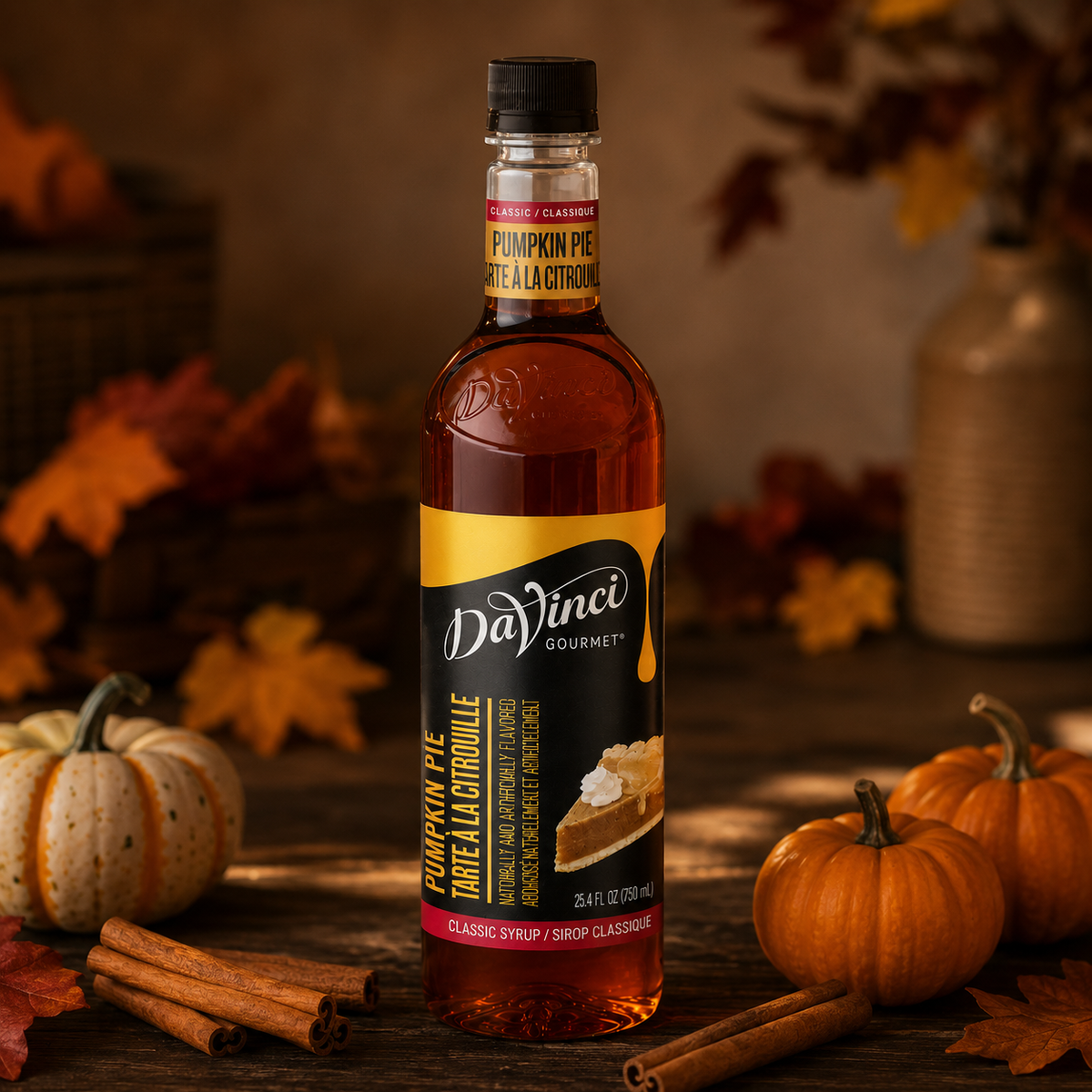 Jarabe DaVinci Calabaza Pumpkin Pie 750 Mililitros
