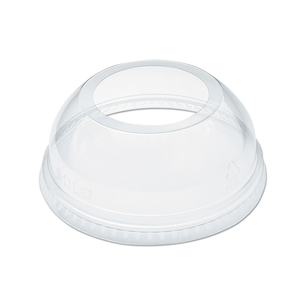 Tapa de domo abierta de plástico para vaso transparente | para vaso de 12 oz, 16 oz y 20 oz - vista 2