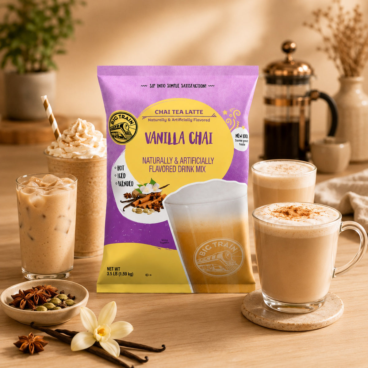 Base Big Train Chai Vainilla Bolsa 1590 Gramos - social