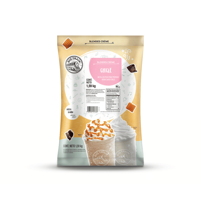 BASE BIG TRAIN SABOR CHICLE - BUBBLE GUM | BOLSA 1590 GRAMOS - Kitchen Experts KEXBases para bebidasBig TrainKitchen Experts KEX