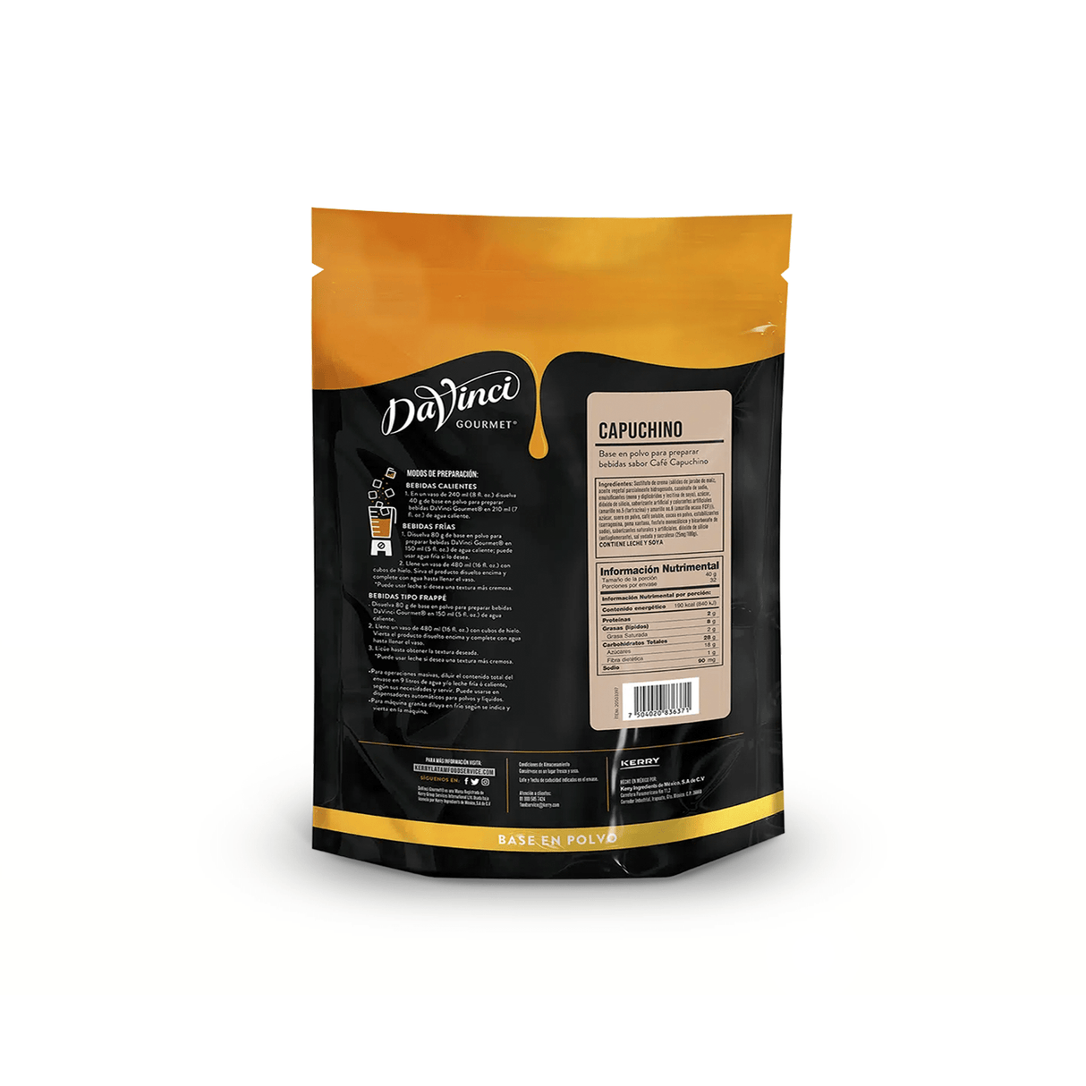 BASE DAVINCI CREAMY CAPPUCCINO BOLSA 1300 GRAMOS - Kitchen Experts KEXBases para bebidasDavinciKitchen Experts KEX