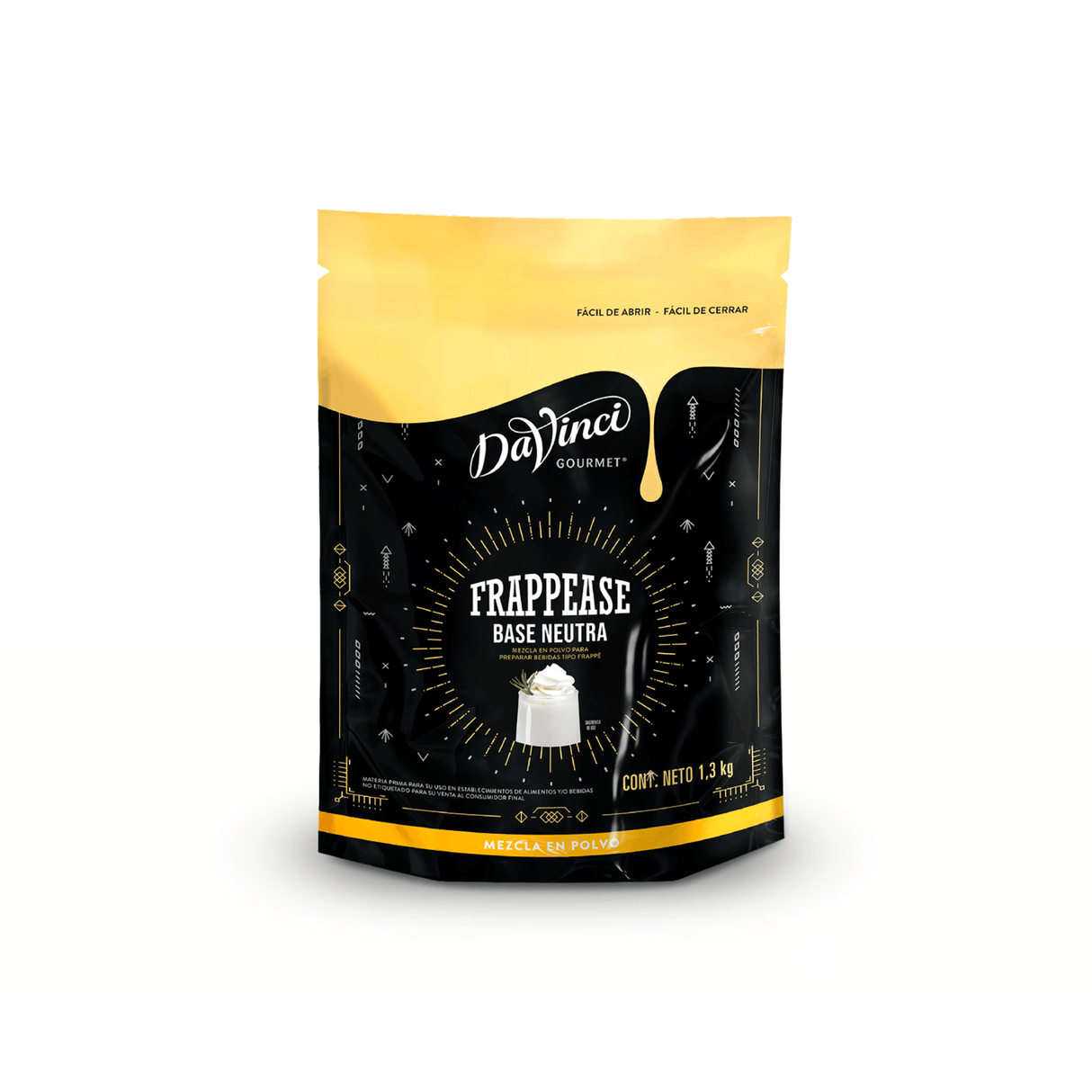 Base DaVinci Frappease Original 1300g neutra para frappés profesionales.