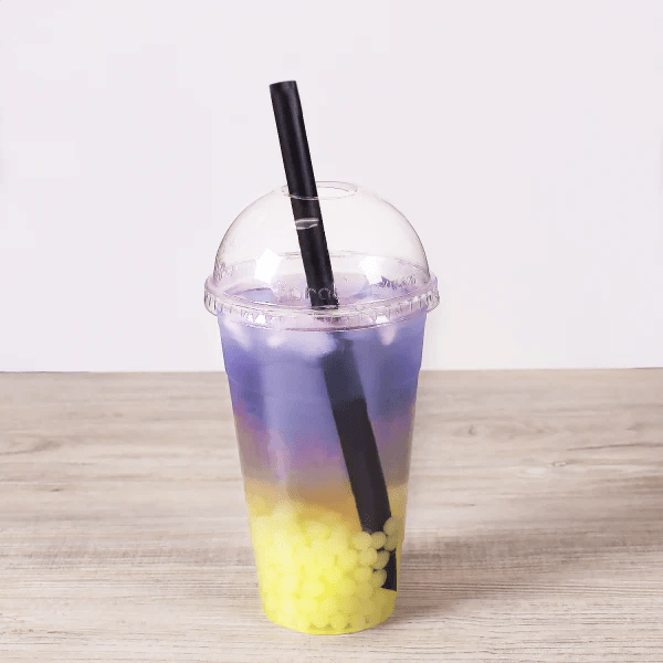 Popote ancho tapioca Bubble Tea 1,600 piezas estuchadas color negro.