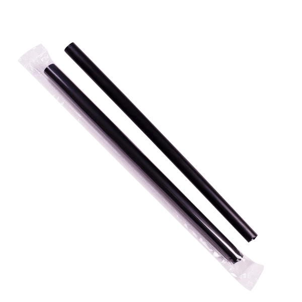 Popotes negros para Bubble Tea, smoothies y malteadas, 1,600 unidades.