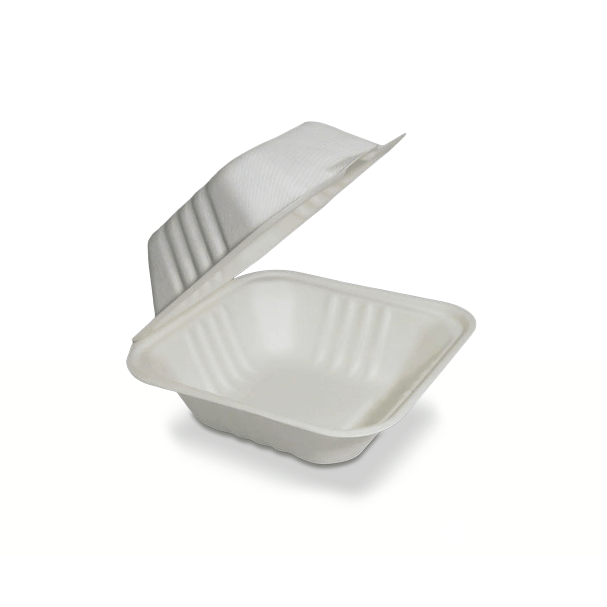 CLAMSHELL CONTENEDOR PARA ALIMENTOS 14X14 CM | PAQUETE DE 50 PZS - Kitchen Experts KEXDesechablesKitchen Experts