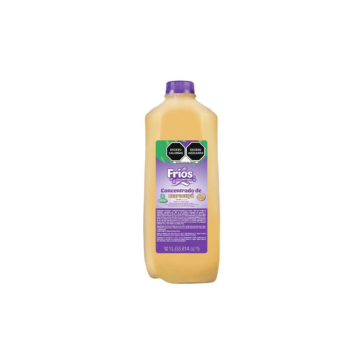 CONCENTRADO FRIOS DE 1 L SABOR MARACUYÁ - CONCENTRADO DE PULPA DE FRUTA NATURAL - Concentrados Fríos de Kitchen Experts