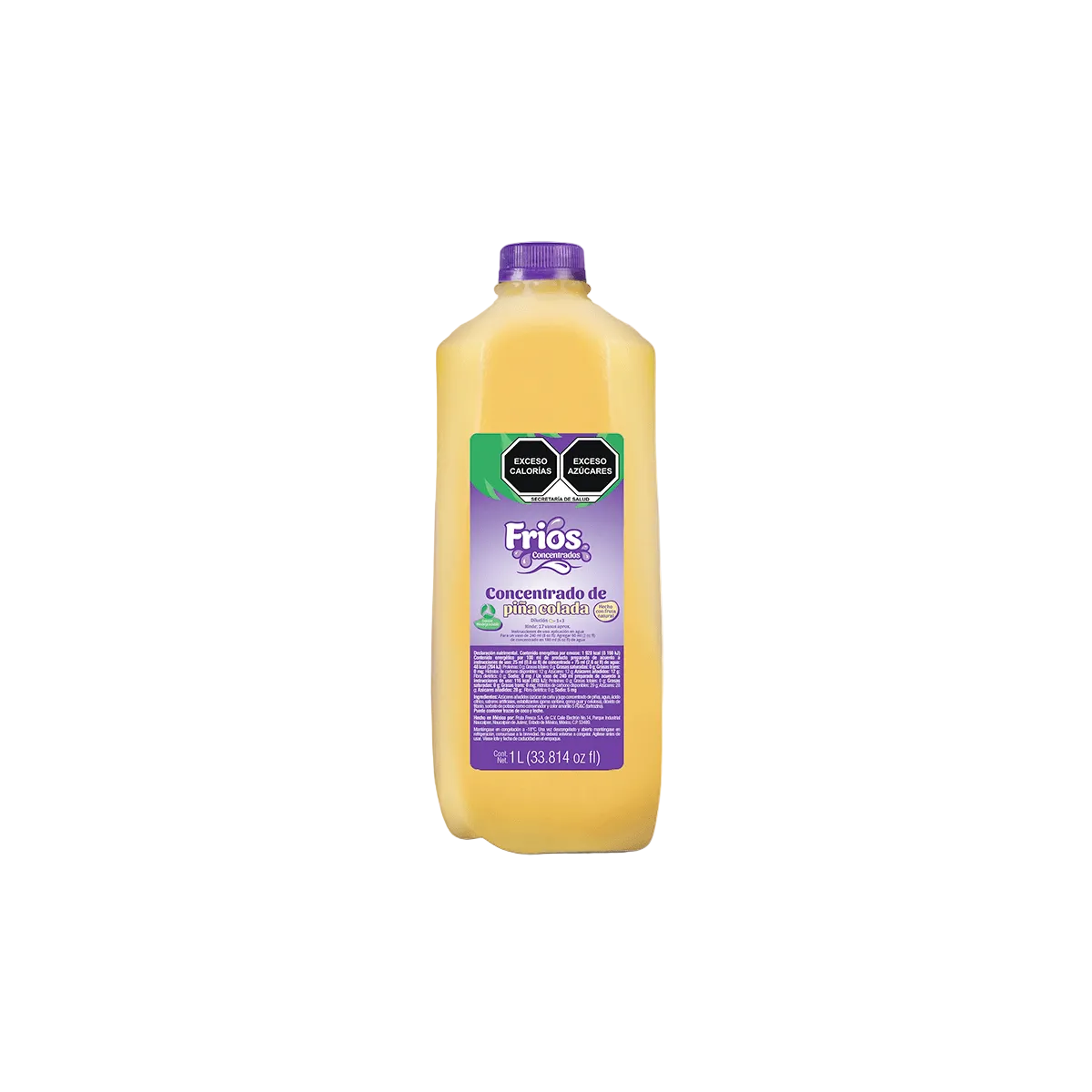CONCENTRADO FRIOS DE 1 L SABOR PIÑA COLADA | CONCENTRADO DE PULPA DE FRUTA NATURAL CONGELADA - Kitchen Experts KEX