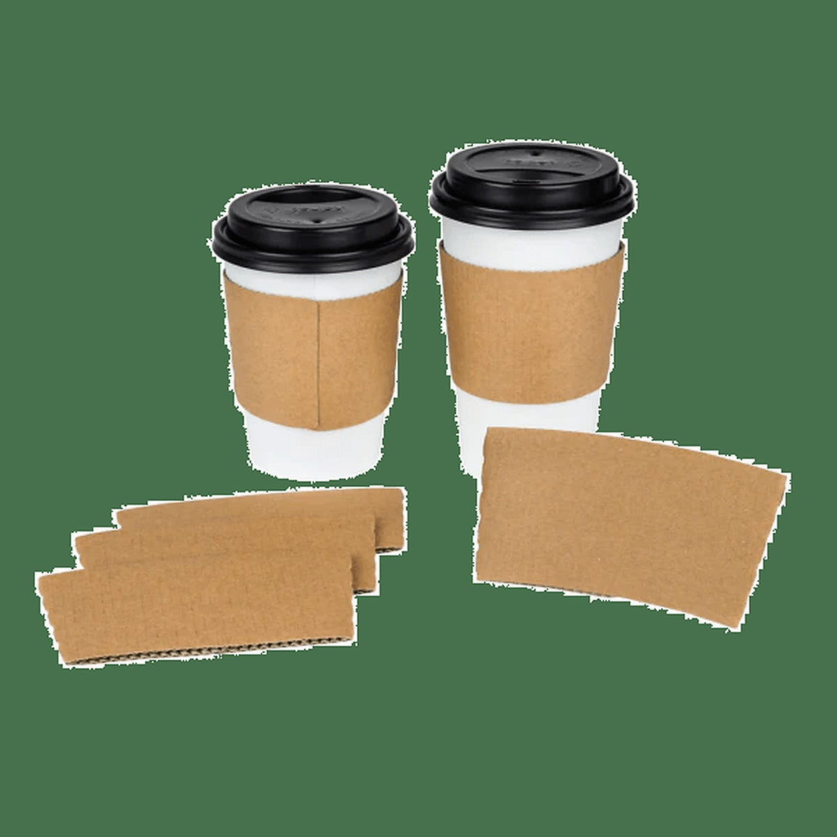 Twinco Fajilla Vaso Caliente Café Vasos Papel Kraft 12 Oz para cafeterías | Kitchen Experts KEX
