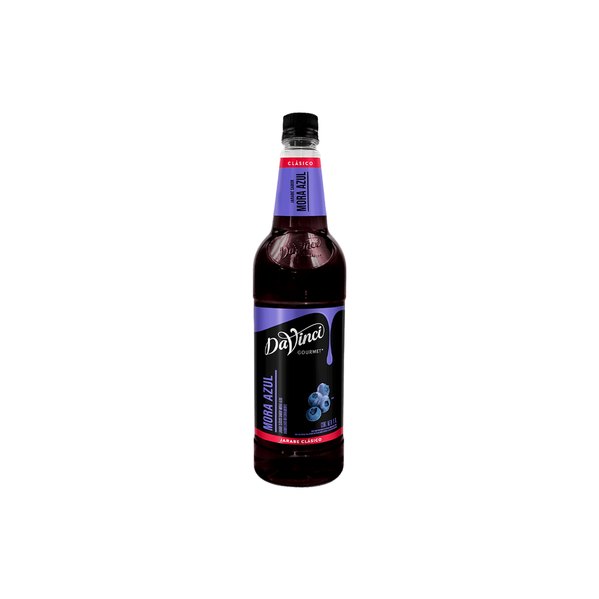 Jarabe DaVinci Blueberry Mora Azul Botella 1 Litro