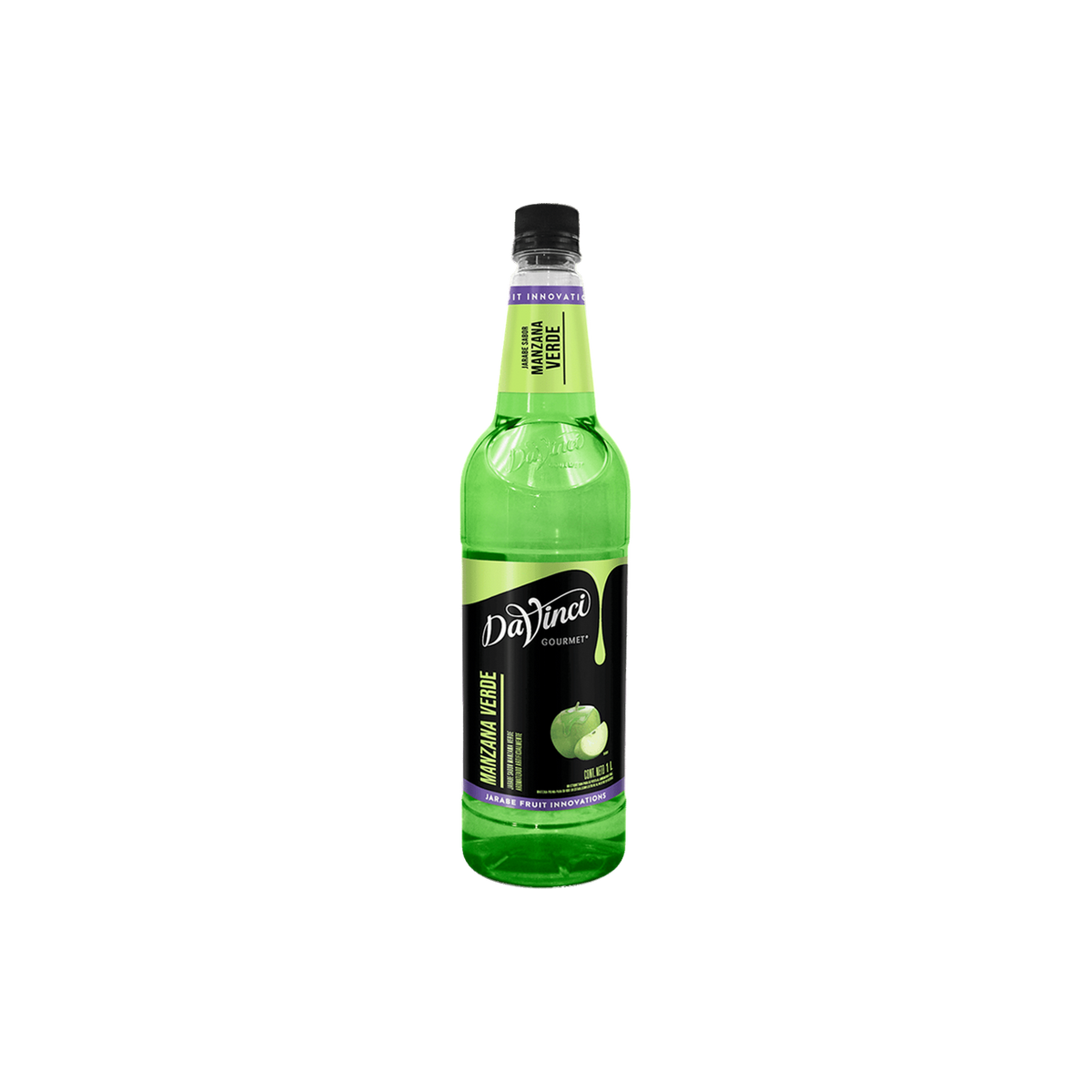 Jarabe Fruit Innnovation DaVinci Manzana Verde Botella 1 Litro
