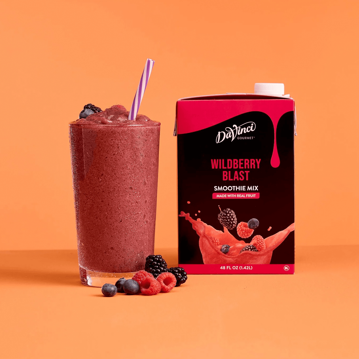 SMOOTHIE MIX DAVINCI GOURMET DE 1.42 L SABOR WILDBERRY BLAST - MORAS - CONCENTRADO - Kitchen Experts