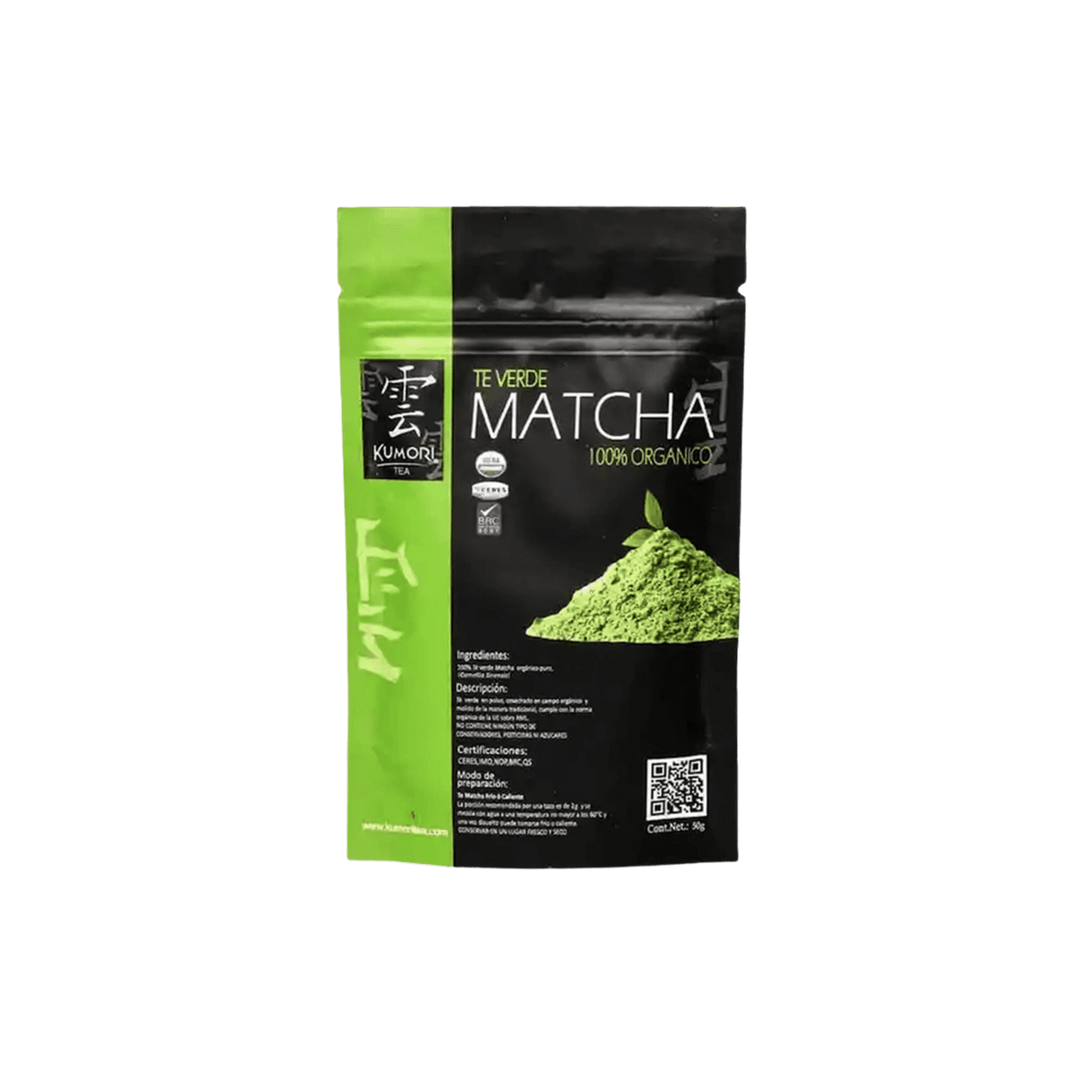 Té Matcha 100% Orgánico (100g) KUMORI TEA - Kitchen Experts KEX - Bases para bebidas KUMORI - Kitchen Experts KEX