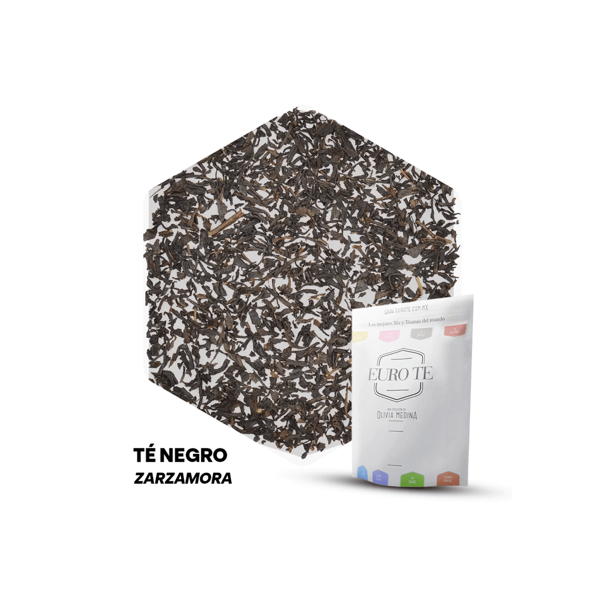 Té Negro Zarzamora Euro Té 250g mezcla frutal y aromática ideal caliente con miel o fría con hielo.