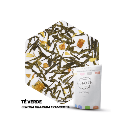 Euro Té Verde Sencha Granada Frambuesa 250 Gramos para cafeterías | Kitchen Experts KEX