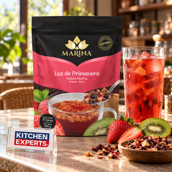 Tisana Frutal Fresa Kiwi Luz de Primavera Marina Bolsa 500 Gramos - escena KEX