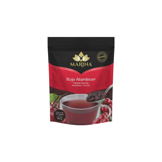 Tisana Arándano Cereza Marina 250g infusión frutal dulce y sin cafeína.