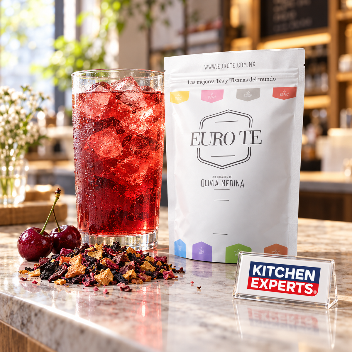 Tisana Frutal Cherry Festival Euro Té 250 Gramos - escena KEX