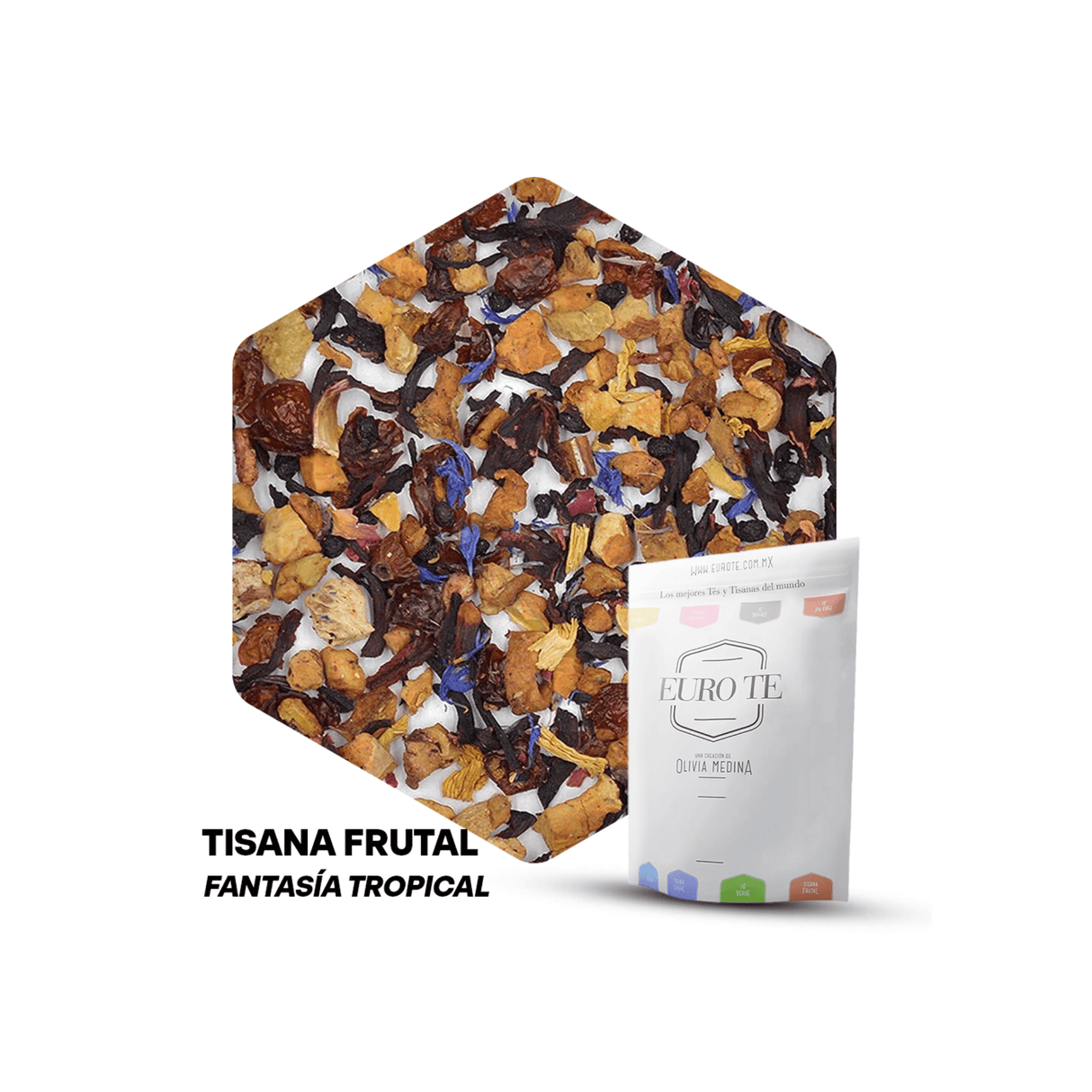 TISANA FRUTAL FANTASIA TROPICAL EURO TE BOLSA 250 GRAMOS
