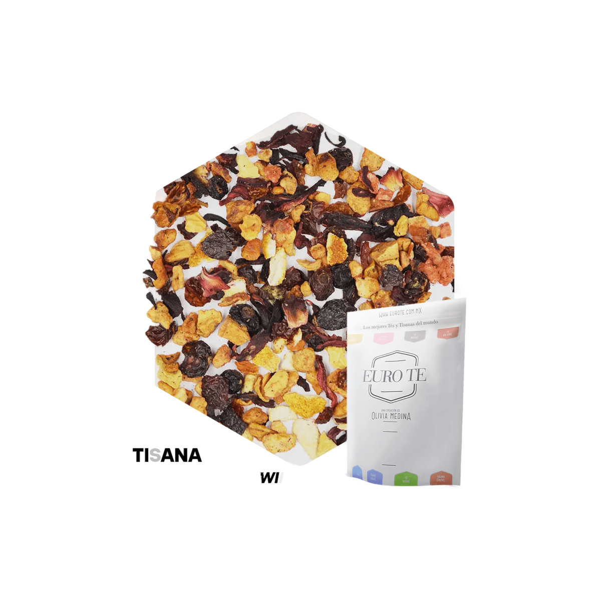 Tisana Frutal Fresa Kiwi Euro Té Bolsa 250 Gramos
