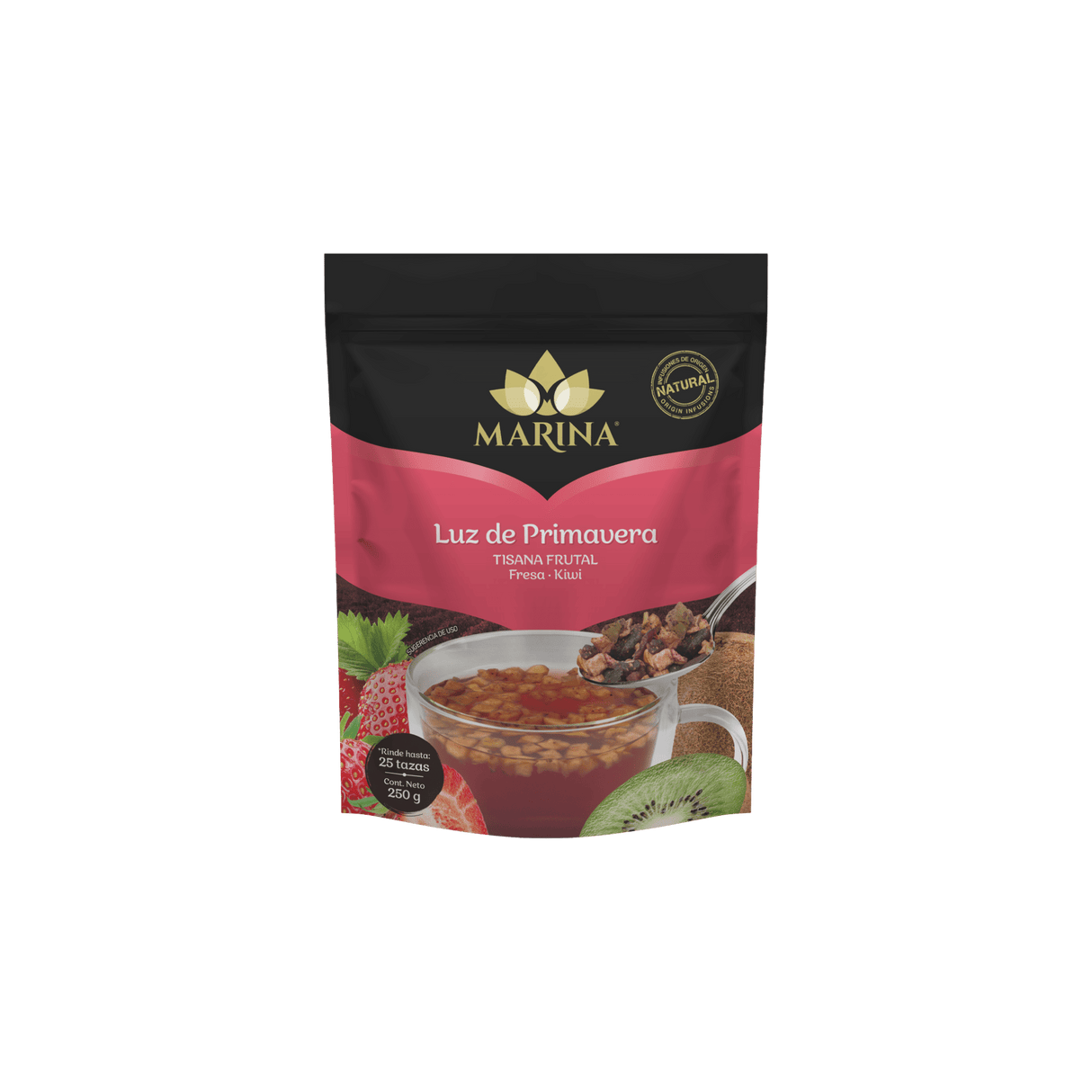 TISANA FRUTAL FRESA KIWI LUZ DE PRIMAVERA MARINA BOLSA 500 GRAMOS