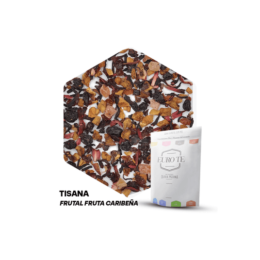 Euro Té Tisana Frutal Fruta Caribena 250 Gramos para cafeterías | Kitchen Experts KEX