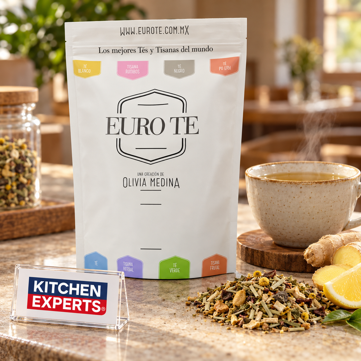 Tisana Herbal Jengibre Limón Euro Té Bolsa 250 Gramos - escena KEX