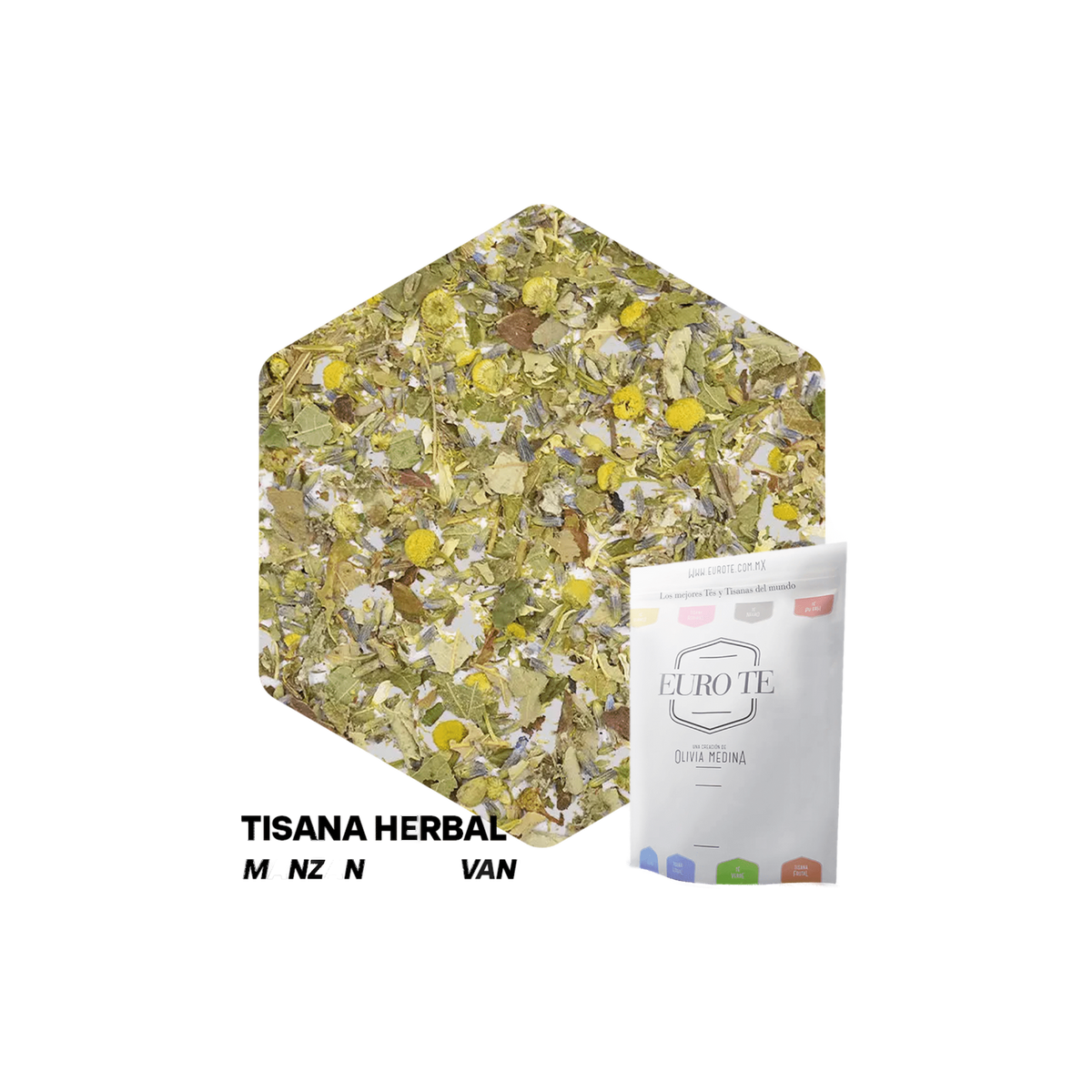 Tisana Herbal Manzanilla Lavanda Euro Té Bolsa 250 Gramos