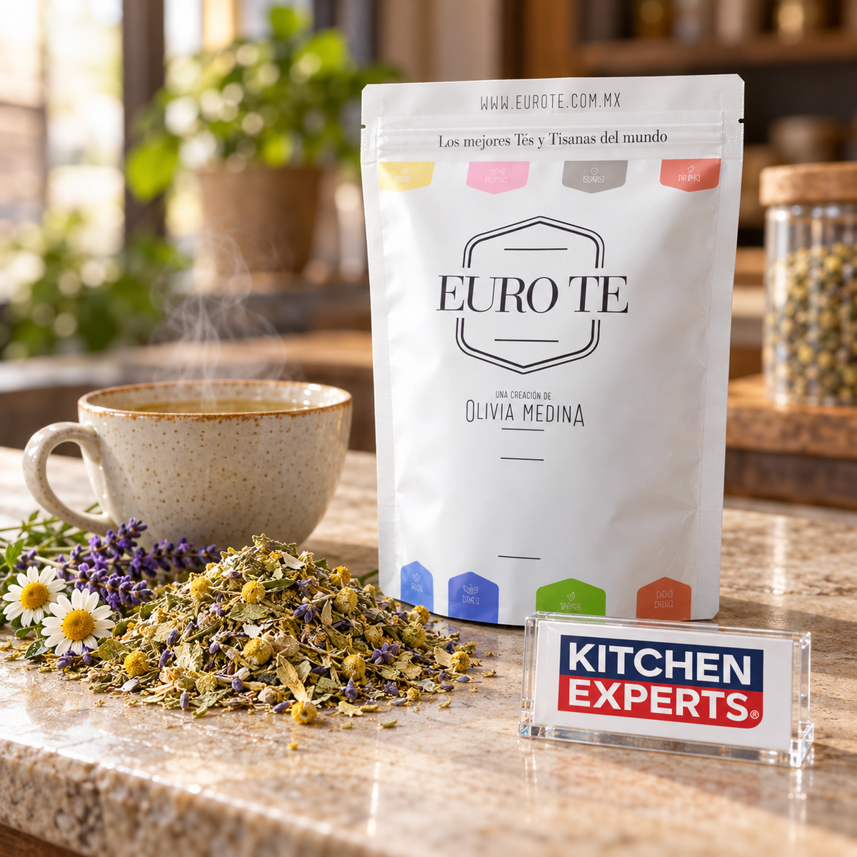 Tisana Herbal Manzanilla Lavanda Euro Té Bolsa 250 Gramos - escena KEX