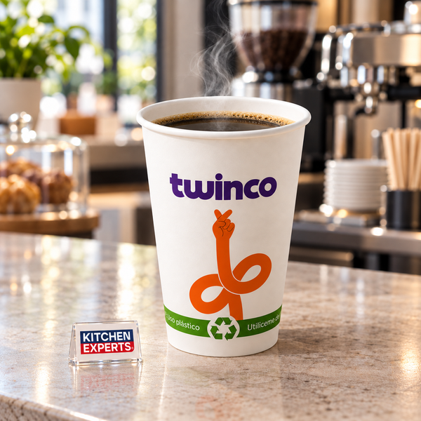 Vaso de Papel 8 oz (8 onzas) para Bebidas | Twinco | Paquete de 50 Pzs - escena KEX