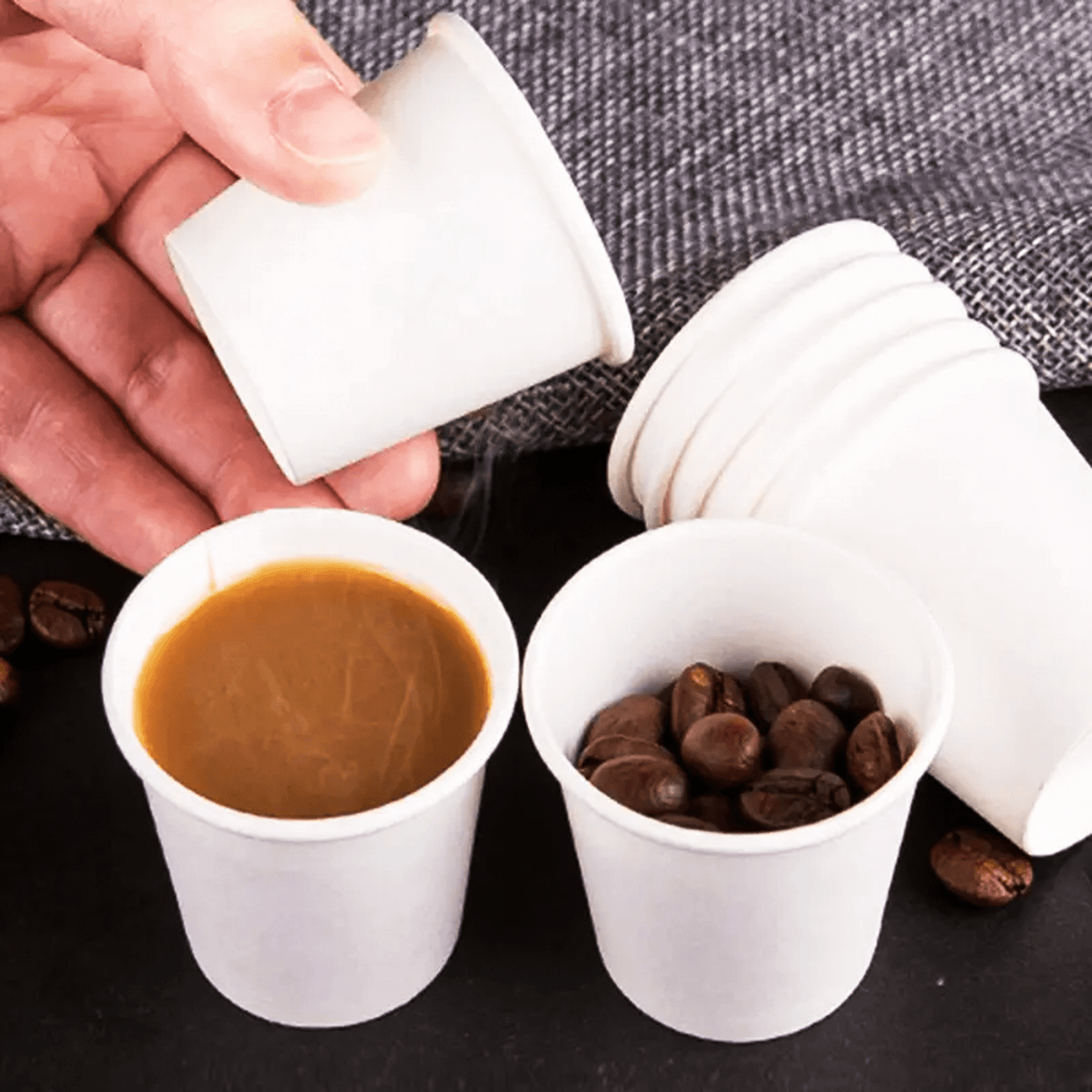 VASO DE PAPEL DE 4 OZ PARA BEBIDAS FRIAS - CALIENTES | PAQUETE DE 100 PZS - Kitchen Experts KEXDesechablesKitchen Experts KEXKitchen Experts KEX