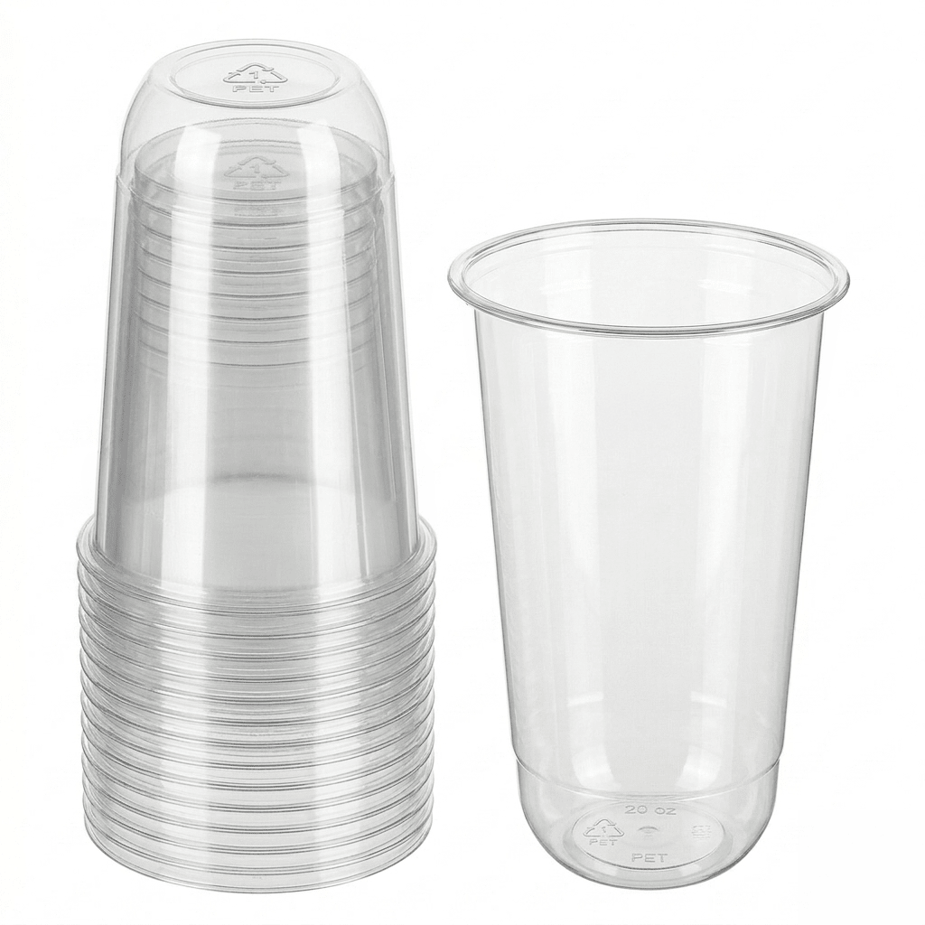 Vaso Tipo U PET de 20 oz para Bebidas Frías | Marca Twinco - Kitchen Experts KEXDesechablesTwincoKitchen Experts KEX