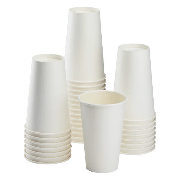 Vasos para café de papel de 16 oz, color Blanco - Kitchen Experts KEXDesechablesKaratKitchen Experts KEX