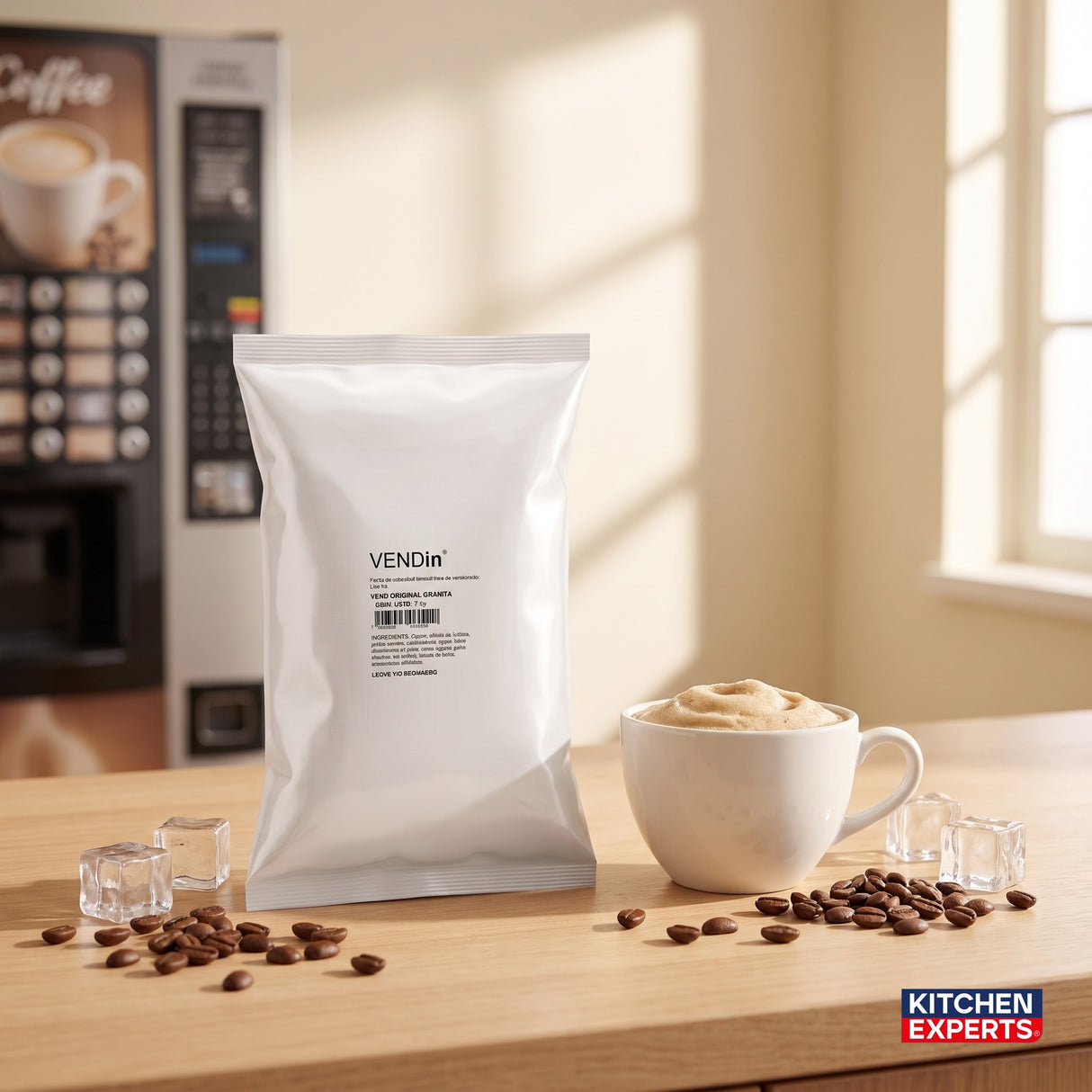Vendin Original Granita bolsa 1 kg con taza preparada, mezcla para máquina vending | Kitchen Experts KEX