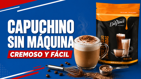 Capuchino en polvo sin máquina de espresso, cremoso y fácil