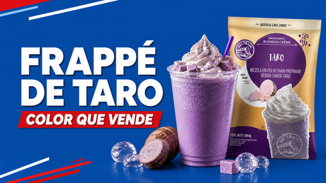 Frappé de taro morado con base Big Train Dragon Fly Taro