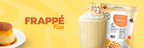 Descubre el frappé de flan, una bebida cremosa y dulce con todo el sabor del postre tradicional. Perfecto para refrescarte con un toque delicioso.