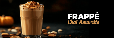 Fusiona la intensidad del chai con el toque dulce del amaretto en este frappé sofisticado, perfecto para quienes aman los sabores cálidos, aromáticos y con carácter.