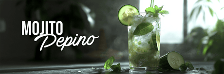 Disfruta del mojito de pepino más refrescante, preparado con menta natural, hielo y rodajas frescas. Perfecto para días calurosos o para sorprender a tus invitados.