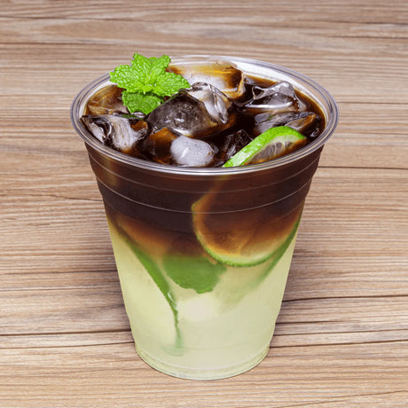 Vasos de plástico transparente de 12 oz para bebidas frías
