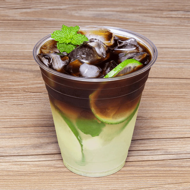 Vasos de plástico transparente de 12 oz para bebidas frías
