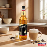 Jarabe DaVinci Vainilla preparado en latte de cafeteria - Kitchen Experts