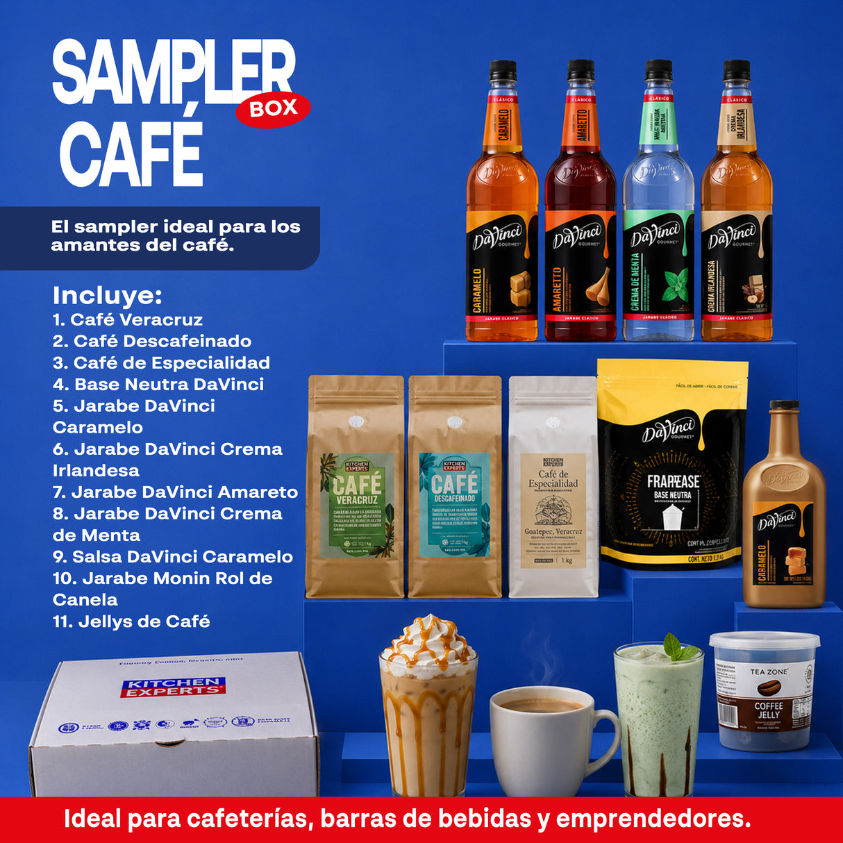 Sampler Box Kitchen Experts para Cafeterías y Barras de Bebidas - vista 6