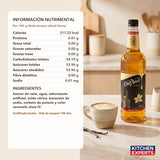 Informacion nutrimental e ingredientes Jarabe DaVinci Vainilla - ficha oficial Kerry