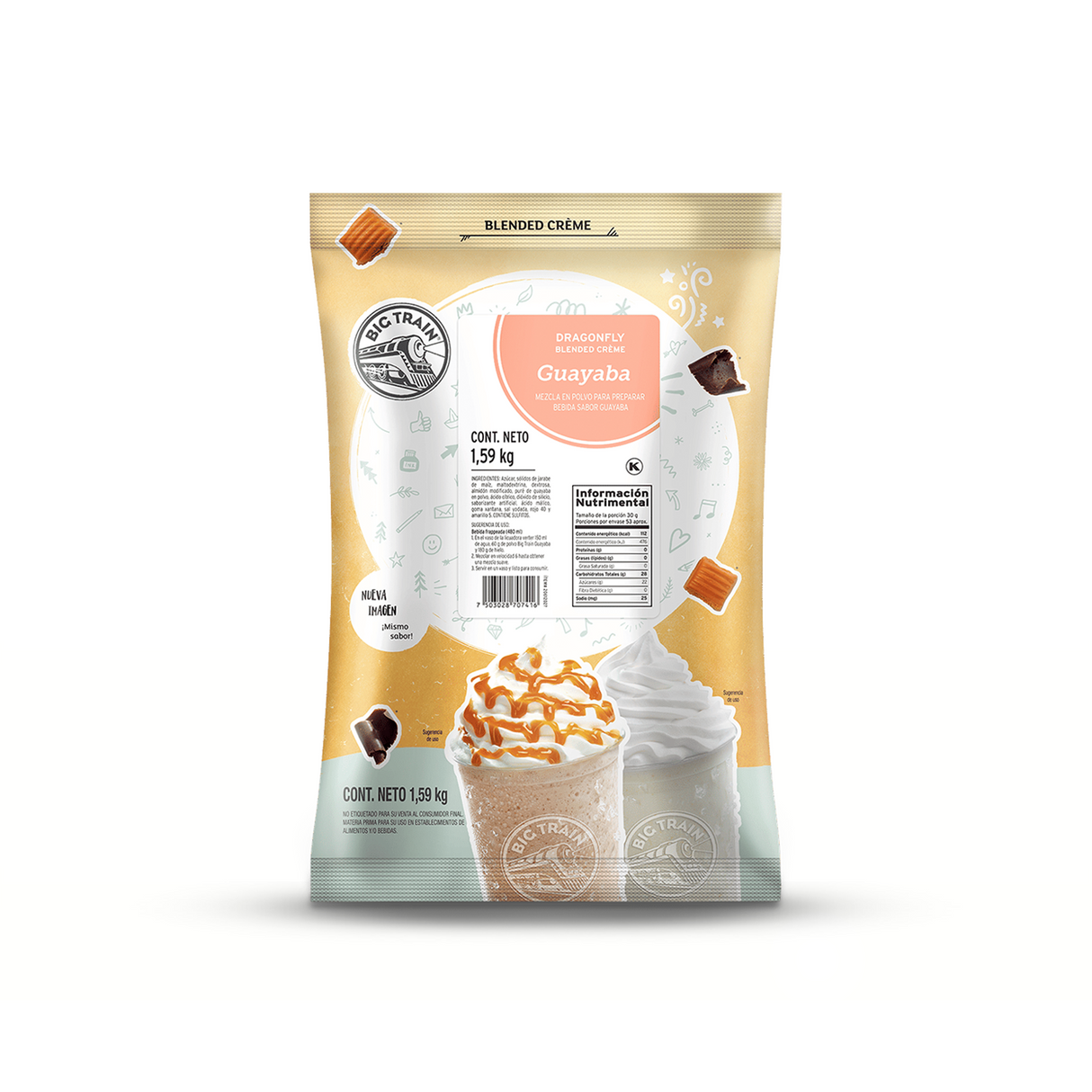 BASE BIG TRAIN GUAYABA BOLSA 1590 GRAMOS