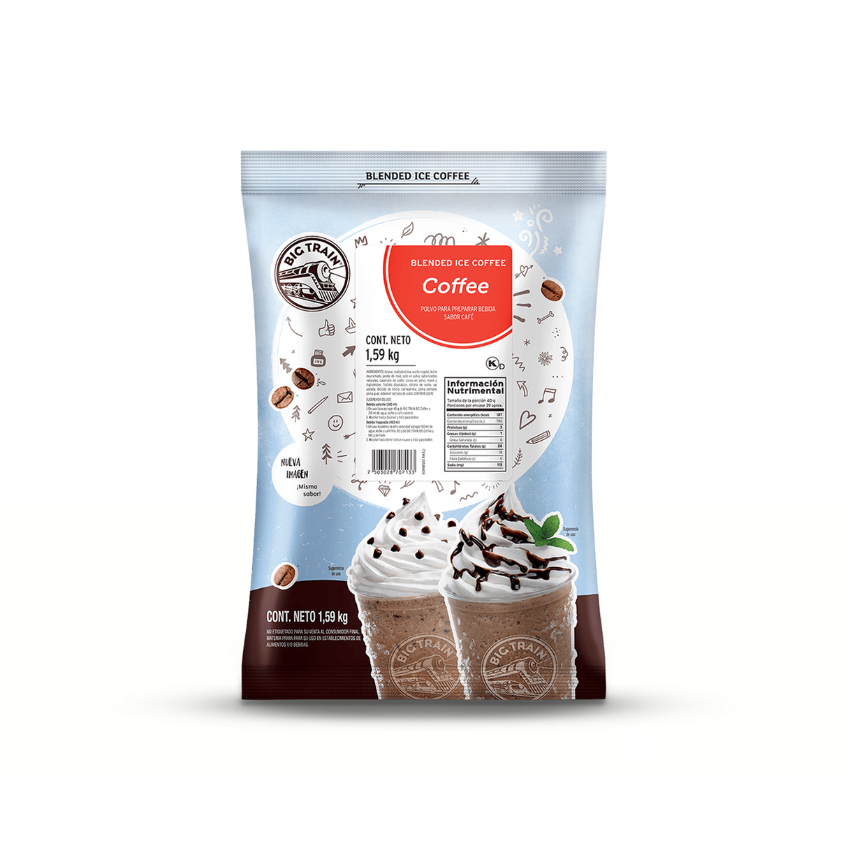 BASE BIG TRAIN COFFEE CAFE BOLSA 1590 GRAMOS