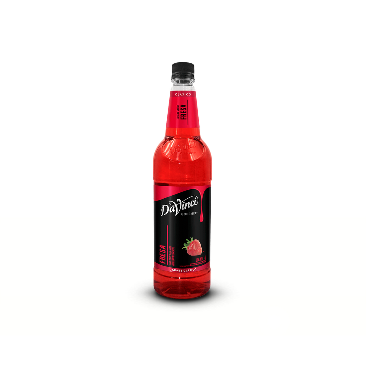 DAVINCI STRAWBERRY SYRUP 1 LITER BOTTLE