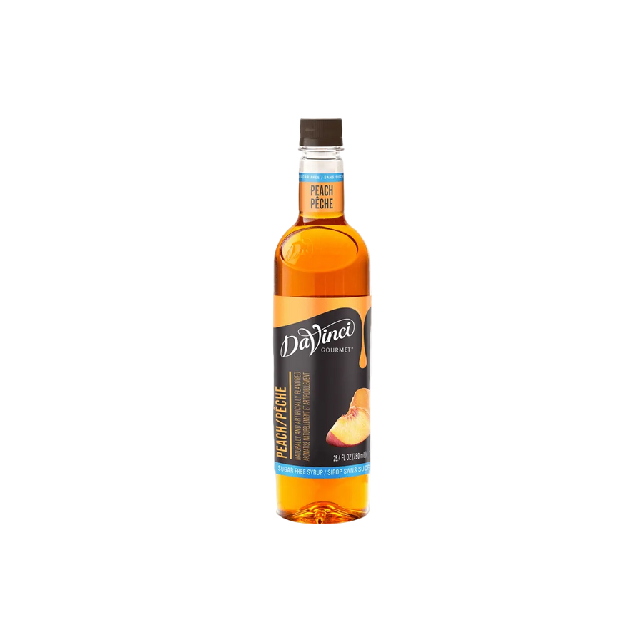 JARABE DAVINCI SUGAR FREE SABOR DURAZNO BOTELLA 750 ML - Jarabes Davinci - Kitchen Experts KEX